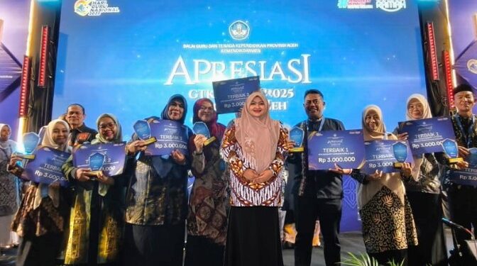 Sabet 11 Penghargaan, Kota Langsa Juara Umum Apresiasi GTK Provinsi Aceh