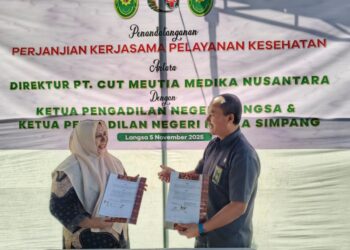 Perluas Layanan Kesehatan, PT CMN Jalin Kerjasama dengan PN Langsa dan Aceh Tamiang