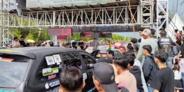 Laga Drag Race Car di Drag Speed Series Dua IMI Langsa Curi Perhatian Masyarakat, Pelaku UMKM Raup Untung