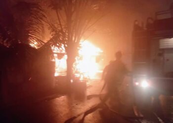 Dua Unit Bangunan Ludes Terbakar di Kota Langsa