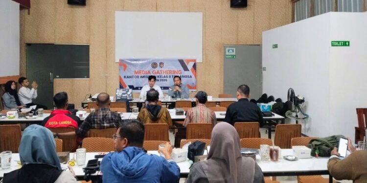 Rajut Silaturahmi, Imigrasi Langsa Gelar Media Gathering Bersama Insan Pers