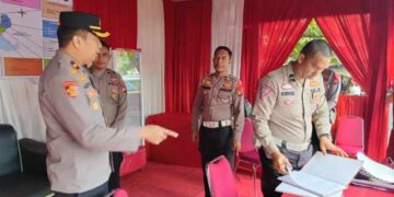 Wakapolres Kuansing Lakukan Pengecekan Pos Yan Ops Lilin LK 2025 di Tugu Cerano