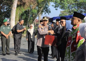 Waka Polres Kampar ‘Hadiri’ HUT KORPRI ke-54, ‘Tegaskan’ Sinergi Polri-ASN Wujudkan Indonesia Maju!”