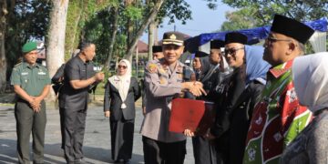 Waka Polres Kampar ‘Hadiri’ HUT KORPRI ke-54, ‘Tegaskan’ Sinergi Polri-ASN Wujudkan Indonesia Maju!”