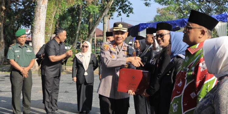 Waka Polres Kampar ‘Hadiri’ HUT KORPRI ke-54, ‘Tegaskan’ Sinergi Polri-ASN Wujudkan Indonesia Maju!”