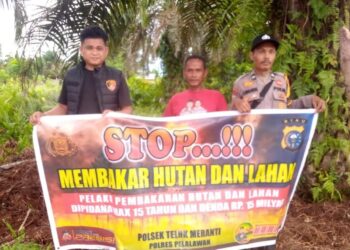 Polisi Gencarkan Sosialisasi Maklumat Kapolda Riau untuk Cegah Karhutla