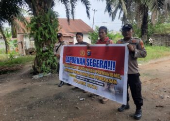 Polsek Ukui Gelar Sosialisasi Tolak Premanisme di Wilayah Hukumnya