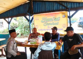 Polsek Pangkalan Lesung Gelar Jumat Curhat, Warga Dihimbau Jaga Kamtibmas