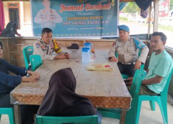 Polisi Gelar Jumat Curhat, Himbau Warga Cegah Narkoba, Judi Online, dan Karhutla
