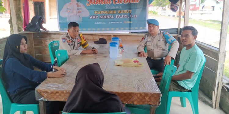 Polisi Gelar Jumat Curhat, Himbau Warga Cegah Narkoba, Judi Online, dan Karhutla