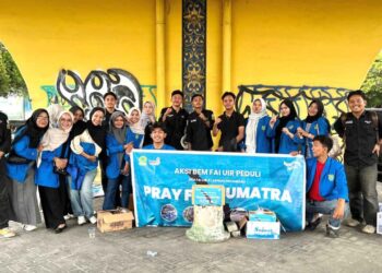BEM FAI UIR Gelas Aksi Kemanusiaan Untuk Korban Bencana Alam Di Pulau Sumatera