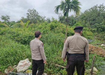 Polsek Pangkalan Kerinci Gelar Patroli Daerah Rawan dan Sosialisasi Maklumat Kapolda, Antisipasi Karhutla