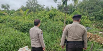 Polsek Pangkalan Kerinci Gelar Patroli Daerah Rawan dan Sosialisasi Maklumat Kapolda, Antisipasi Karhutla