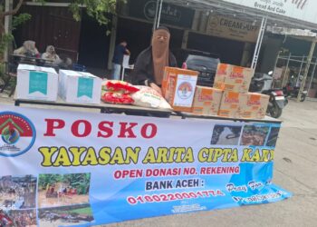 Pray For Aceh, Gerakan Yayasan Arita Cipta Karya Buka Donasi
