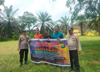 Polsek Ukui Laksanakan Patroli dan Himbauan Karhutla di Wilayah Kec. Ukui