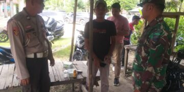 Polsek Langgam dan Koramil 09 Perkuat Sinergi Lewat Silaturahmi di Segati