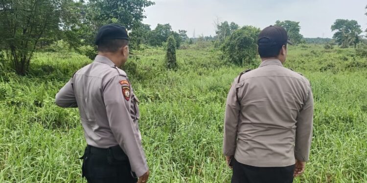 Patroli Cegah Karhutla, Polsek Pangkalan Kerinci Intensifkan Sosialisasi Maklumat Kapolda Riau
