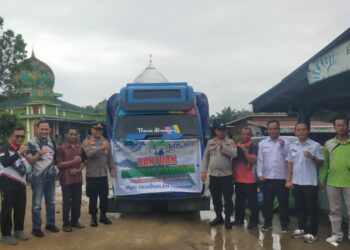 PGRI Pangkalan Lesung Salurkan Bantuan untuk Korban Bencana Sumatera, Polsek Kawal Distribusi
