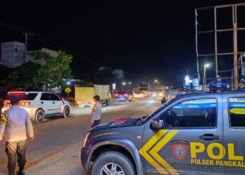 Polsek Pangkalan Lesung Tingkatkan Patroli Malam dengan Blue Light Patrol