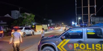 Polsek Pangkalan Lesung Tingkatkan Patroli Malam dengan Blue Light Patrol