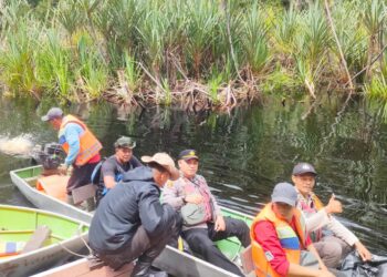 Kapolsek Teluk Meranti Pimpin Patroli Gabungan Cegah Illegal Logging dan Kebakaran Hutan di Riau