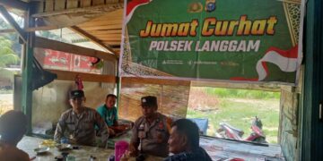 Bahas Pendatang Baru hingga Judi Online, Polsek Langgam Gelar Jumat Curhat di Segati