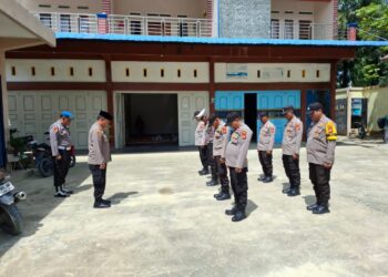 Polsek Pangkalan Lesung Siapkan Pengamanan Tabligh Akbar HUT Transmigrasi ke-35