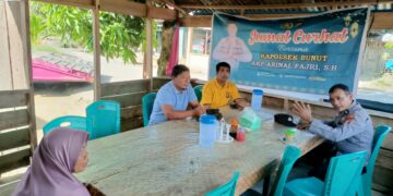 Polsek Bunut Gelar Jumat Curhat, Warga Dihimbau Cegah Narkoba, Judi Online, dan Karhutla