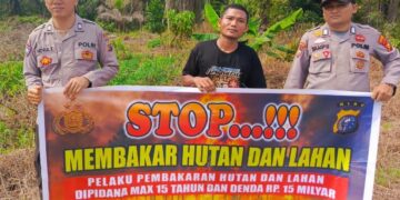 Polsek Teluk Meranti Sosialisasikan Maklumat Kapolda Riau untuk Cegah Karhutla