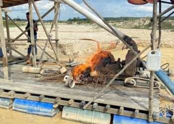 Polsek Kuantan Hilir Tertibkan Aktivitas PETI di Hutan Ulayat Kenegerian Koto Rajo