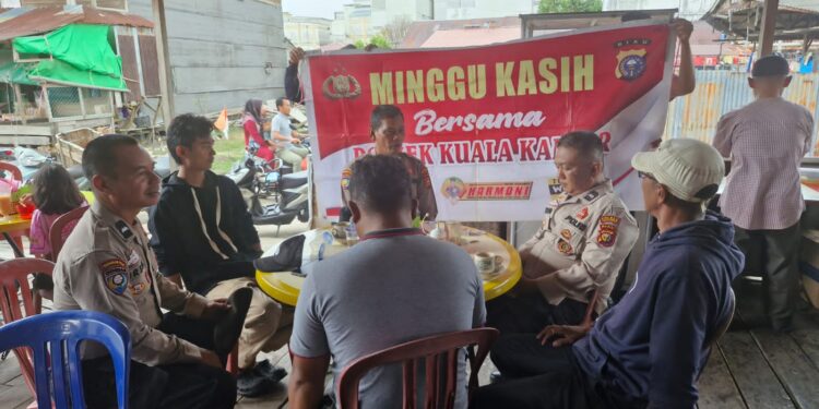 Polsek Kuala Kampar Gelar “Minggu Kasih” Sosialisasi Penipuan Online dan Karhutla