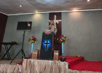 Polsek Langgam Gelar Ibadah Minggu Kasih, Personel Kristen dan Jemaat Hadiri Kegiatan Harmoni