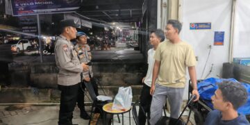 Polsek Pangkalan Kerinci Gelar Patroli Malam Antisipasi Premanisme dan Balap Liar