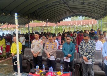 Polsek Kerumutan Hadiri Perayaan Natal Warga Kerumutan dan Pangkalan Lesung