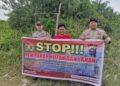 Polisi Patroli Daerah Rawan Karhutla dan Sosialisasi Larangan Membakar Lahan