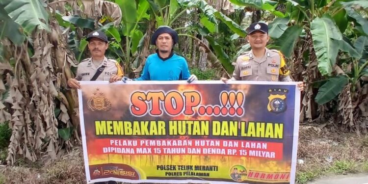 Sosialisasi Maklumat Kapolda Riau untuk Cegah Karhutla