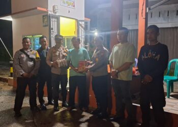 Kapolsek Tambang Kunjungi Pos Kamling, Jalin Kemitraan Jaga Keamanan