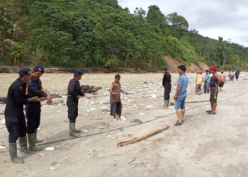 Danki 4 Brimob Yon C Pelopor Bangun Jembatan Penyeberangan Di Aceh Tenggara