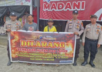 Cegah Karhutla, Polsek Kuala Kampar Sosialisasikan Maklumat Kapolda Riau