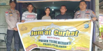 Polsek Teluk Meranti Gelar “Jum’at Curhat”, Dorong Remaja Tertib Berkendara