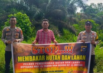 Sosialisasi Larangan Membakar Lahan untuk Cegah Karhutla