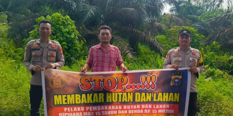 Sosialisasi Larangan Membakar Lahan untuk Cegah Karhutla