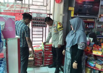 Polsek Kerumutan Cek Ketersediaan Sembako Menjelang Natal dan Tahun Baru