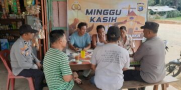 Polsek Ukui Gelar Minggu Kasih, Warga Sampaikan Keluhan soal Karlahut hingga Remaja Nongkrong