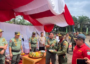 Kapolsek Ukui Dampingi Kapolda Riau Hadiri Upacara HUT ke-59 Polisi Kehutanan