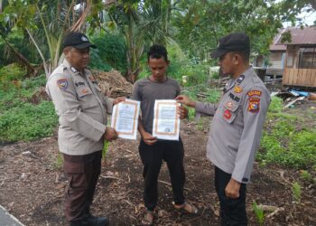 Cegah Karhutla, Polsek Kuala Kampar Sosialisasikan Maklumat Kapolda Riau