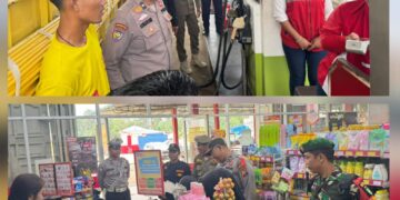 Polsek Bunut Pantau Arus Libur Nataru dalam Ops Lilin Lancang Kuning 2025