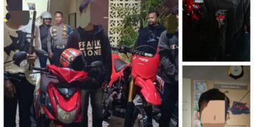 Tim Resmob Polsek Tamalate Amankan 4 Remaja Terduga Pelaku Balap Liar Dan Perang Kelompok