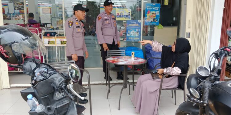 Polsek Pangkalan Lesung Gelar Patroli Dialogis Antisipasi Kejahatan C3