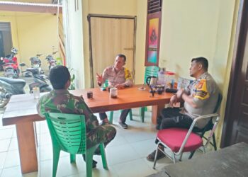 Polsek Langgam dan Koramil 09 Langgam Perkuat Sinergitas TNI-Polri